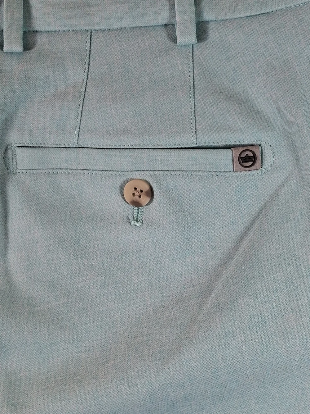 Peter Millar Seafoam Flat Front Linen-Blend Shorts